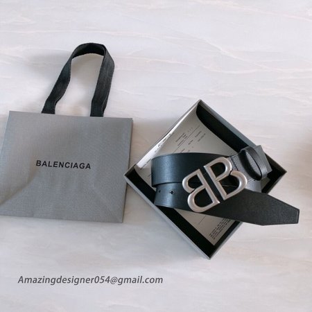 Balenciaga Bb Calfskin Belt 40cmm