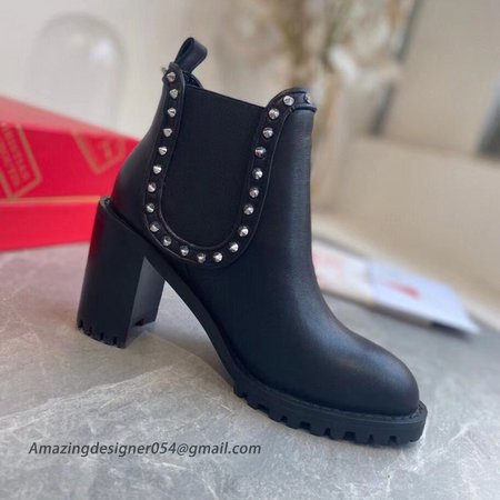 Christian Louboutin Black Capahutta 70MM Ankle Boots