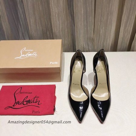 Christian Louboutin Black Patent Iriza 100mm Pumps