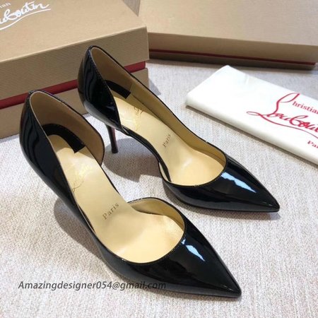 Christian Louboutin Black Patent Iriza 70mm Pumps