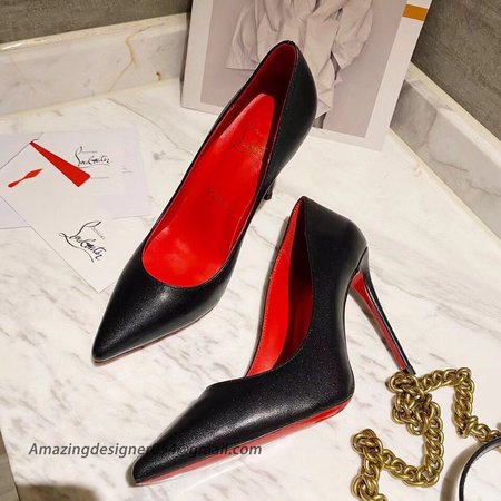 Christian Louboutin Kate Pumps 100 mm In Black Lambskin