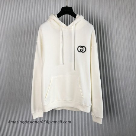 Gucci Cotton jersey hooded sweatshirt ?753595 Off white