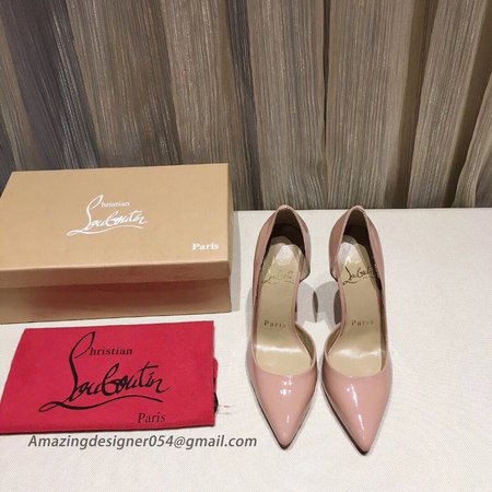 Christian Louboutin Nude Patent Iriza 100mm Pumps