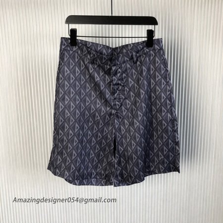 CD Diamond Bermuda Shorts Deep Gray Silk Twill