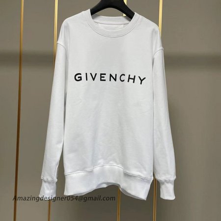 Givenchy Archetype slim fit sweatshirt in fleece white