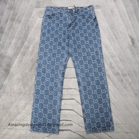 Gucci GG Jacquard Denim Pant ?623953