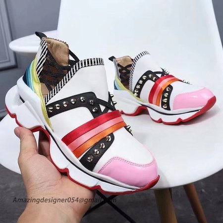 Christian Louboutin Women's Multicolour 123 Run Sneakers