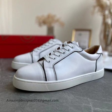 Christian Louboutin Women's Vieirissima Sneakers In White Calfskin