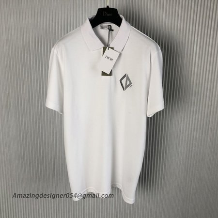 CD DIAMOND RELAXED-FIT Polo Shirt White