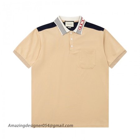 Gucci Cotton jersey polo shirt ?727906 Camel