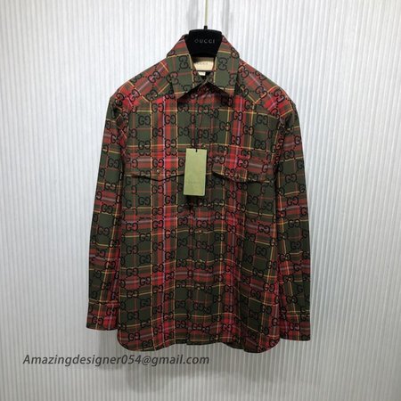 Gucci GG tartan wool shirt ?721464