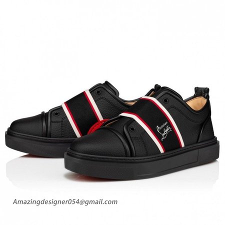 Christian Louboutin Adolescenza Sneakers Recycled Polyester Black