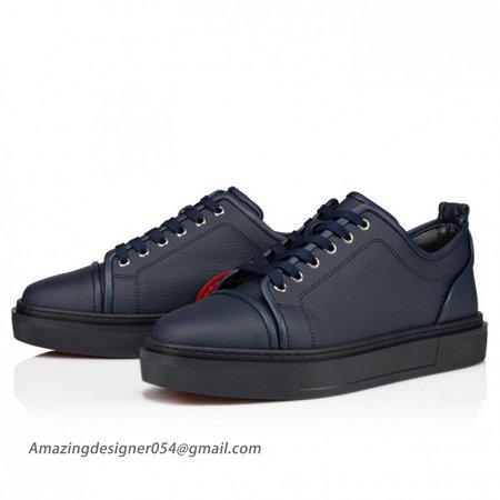 Christian Louboutin Adolon Junior Sneakers Recycled Polyester Navy