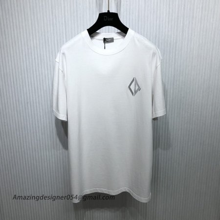 CD DIAMOND RELAXED-FIT T-SHIRT White Cotton Jersey