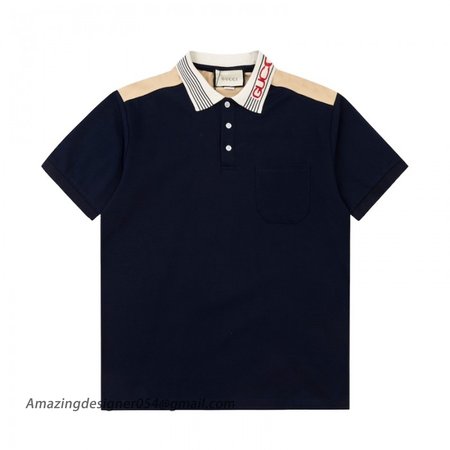 Gucci Cotton jersey polo shirt ?727906 Blue