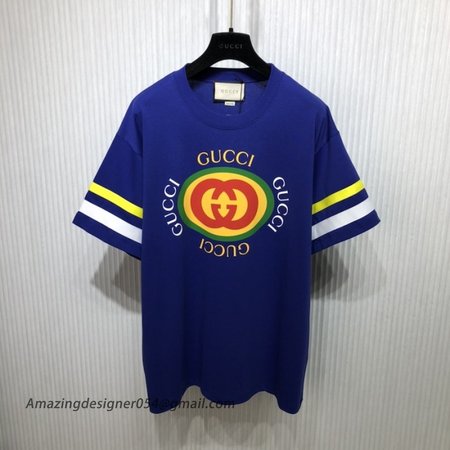 Gucci Cotton jersey T-shirt Blue 616036