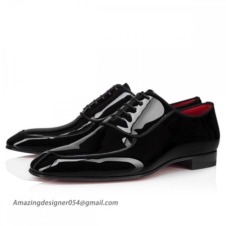 Christian Louboutin Lafitte Oxfords Patent Calf Leather Black