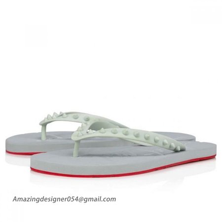 Christian Louboutin Loubi Ecume Gomme Flip Flop