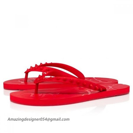 Christian Louboutin Loubi Rubber Flip Flop