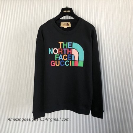 The North Face x Gucci cotton sweatshirt Black