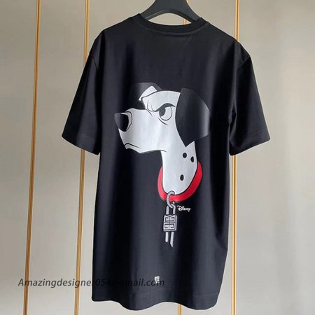 Givenchy Slim fit 101 Dalmatians T shirt in embroidered felpa