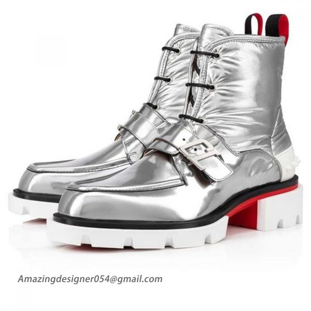 Christian Louboutin Boot Our Georges B Silver Antispecchio