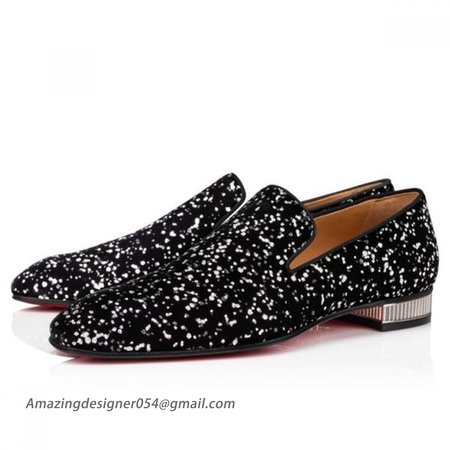 Christian Louboutin Loafers Colonnaki Black-silver Shoe