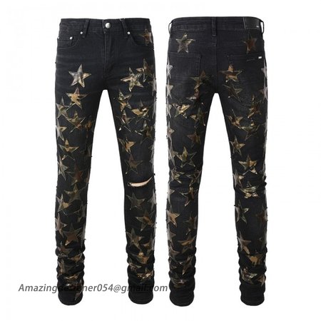 Amiri Chemist Jean Aged Black