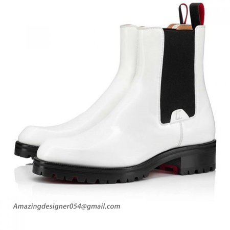 Christian Louboutin Boot Motok White Calf