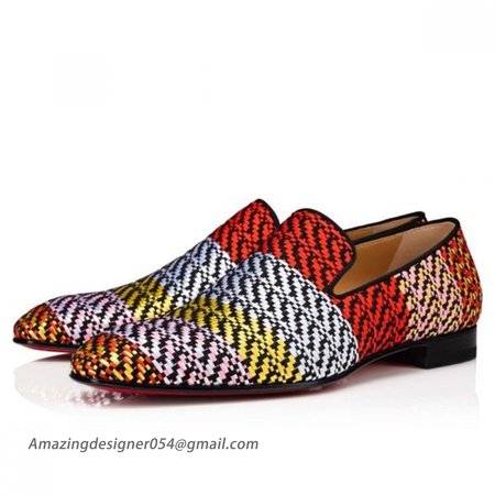 Christian Louboutin Loafers Dandelion Multi/black Raffia