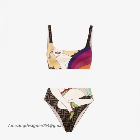 Fendi Multicolor Lycra Bikini