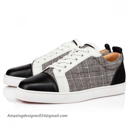 Christian Louboutin Louis Junior Orlato Version Grey Velvet