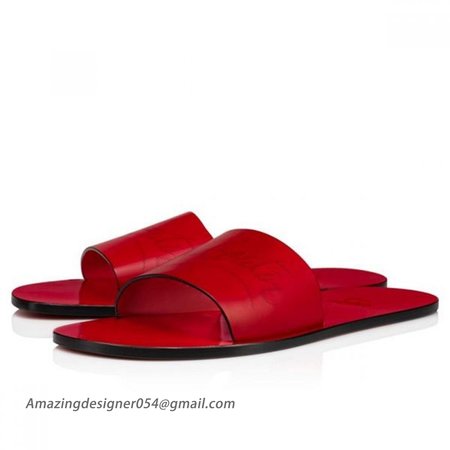 Christian Louboutin Coolraoul Red Loubi Calf Sandal