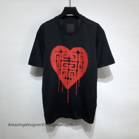 Givenchy Slim fit t-shirt in jersey with tag effect print Black