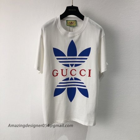 adidas x Gucci cotton jersey T-shirt White