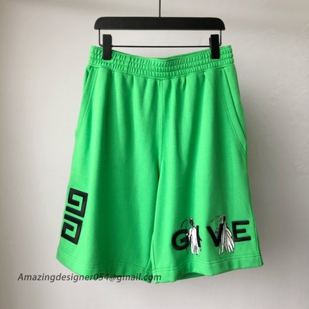 Givenchy 4G jersey with Reaper prints Short Green