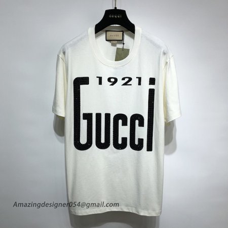 Gucci Crystal '1921 Gucci' cotton T-shirt