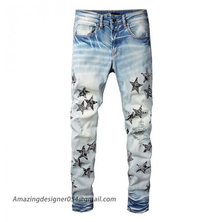 Amiri Bandana Star Jean Clay Indigo