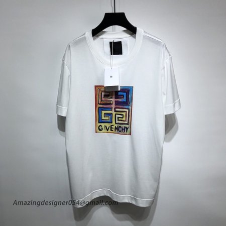 Givenchy Slim Fit T shirt in Jersey with 4G Sun Print White