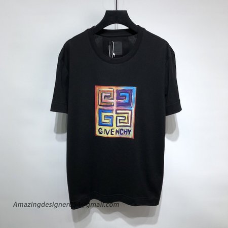 Givenchy Slim Fit T shirt in Jersey with 4G Sun Print Black