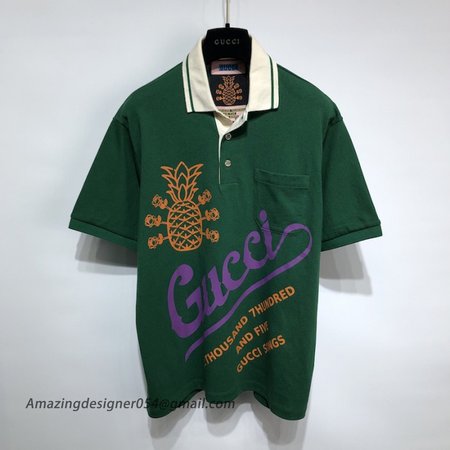 Gucci Pineapple polo shirt ?672424