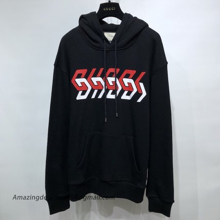 Gucci Jersey sweatshirt with Gucci mirror print