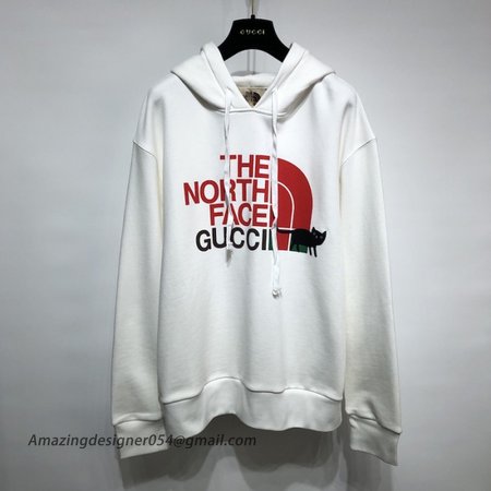 The North Face x Gucci Hoodie / Black Cat White