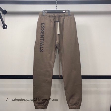 2021 FEAR OF GOD FOG Essentials Drawstring Pants Grey