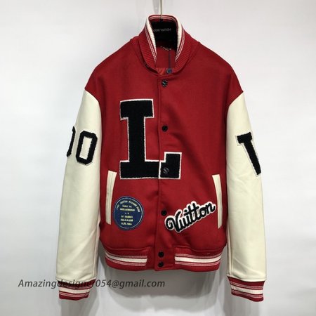 Lou**s Vui**on Baseball Jacket With Patches 1A5F4G