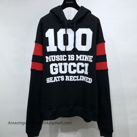 Gucci 100 cotton hoodies black