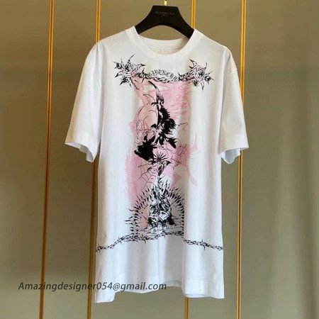 Givenchy Gothic printed oversized t-shirt White