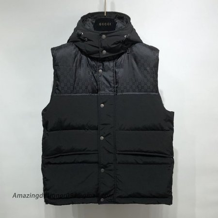 Gucci GG canvas Coat Vest Black/Black