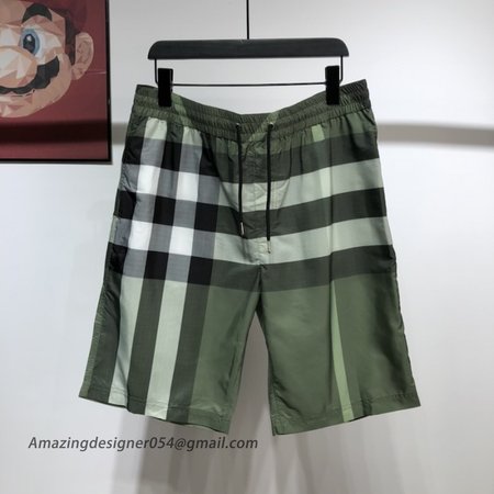 BUR Check Drawcord Swim Shorts Green