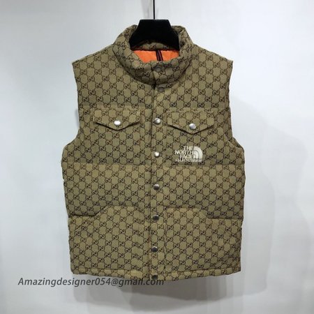 The North Face x Gucci nylon vest Beige